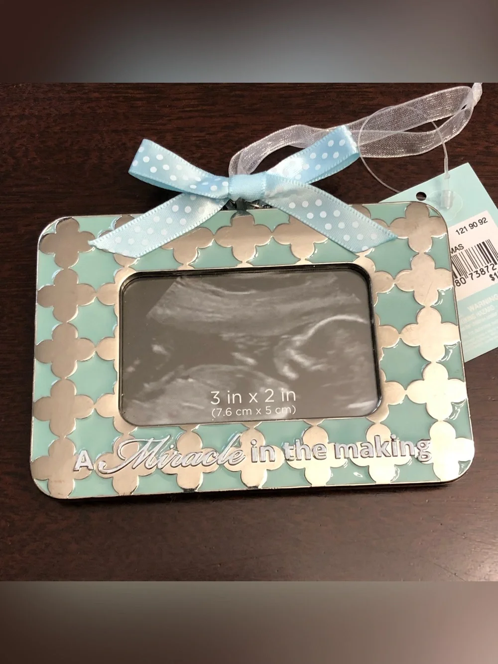 Hallmark Keepsake “A Miracle in the Making” Sonogram Frame Ornament